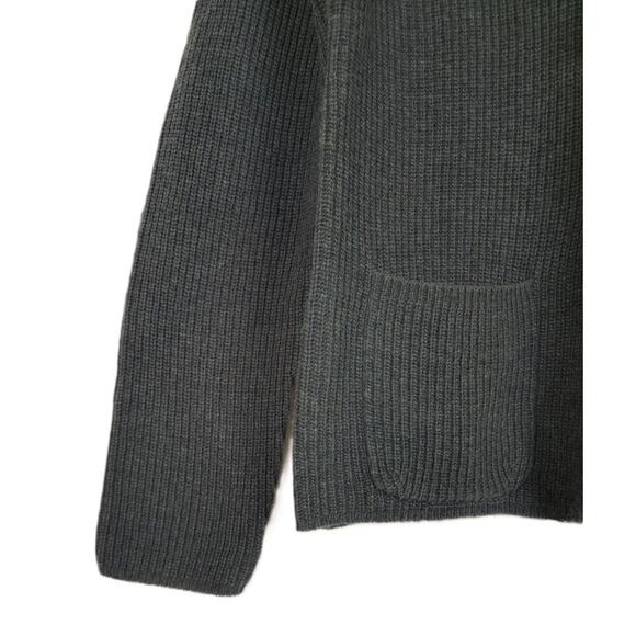 The Men's Store Wool Blend Knit Cardigan Sweater Green Melange XL NWT - Picture 4 of 4